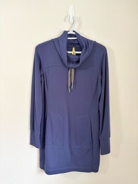 LOLE Calm Me Funnel Neck Tunic Sweater Dress Womens M Modal Casual Athleisure